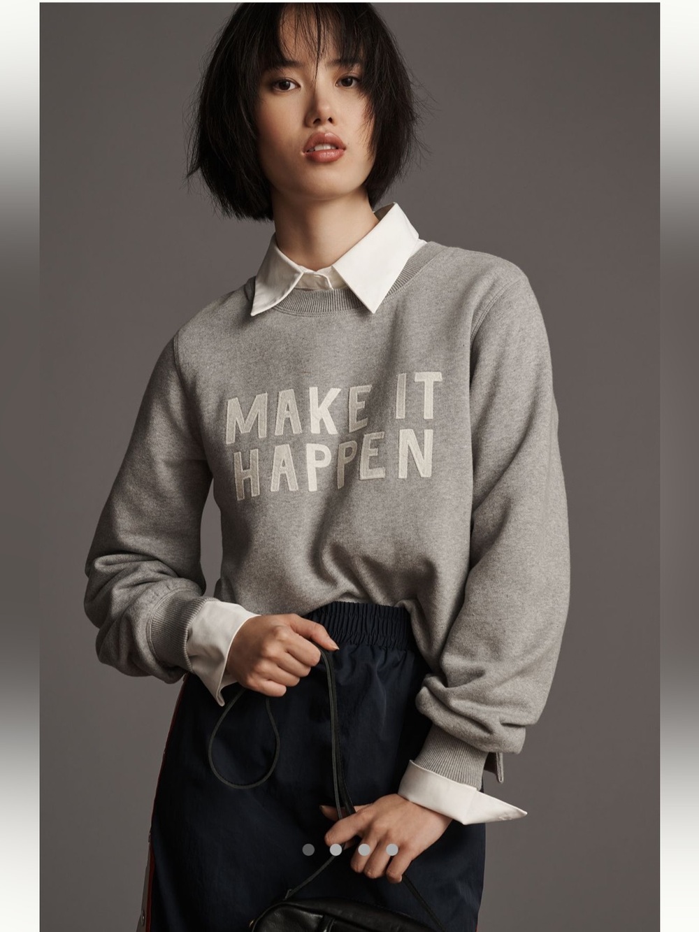 Anthropologie Ashley Brown Durand Late Summer Flowers Sweatshirt